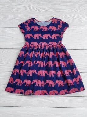 Kelly's Kids Elephant Print Dress Size 7-8